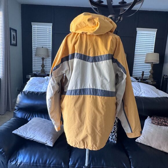 VINTAGE Helly Hansen Helly Tech Sailing Ski Jacket Mens Size Large Yellow - Picture 5 of 9